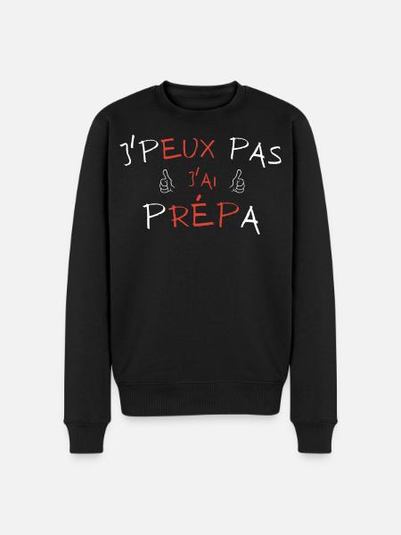 j'peux pas j'ai prépa - Pull Premium bio Homme - noir