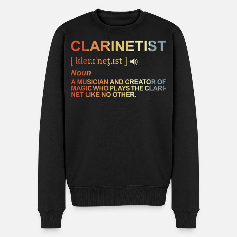 Signification clarinettiste - Pull Premium bio Homme - noir