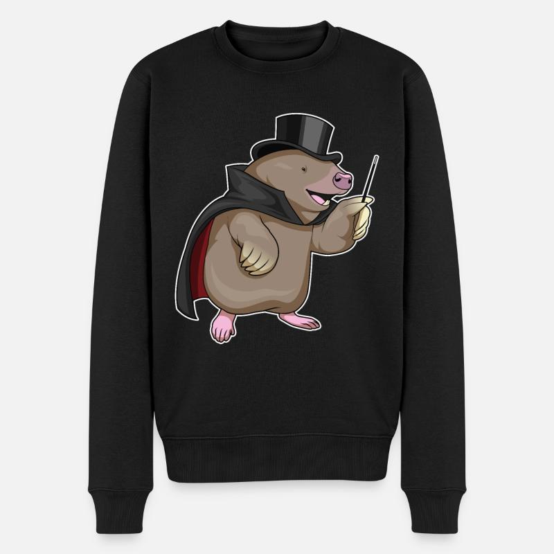 Baguette magique taupe - Pull Premium bio Homme - noir
