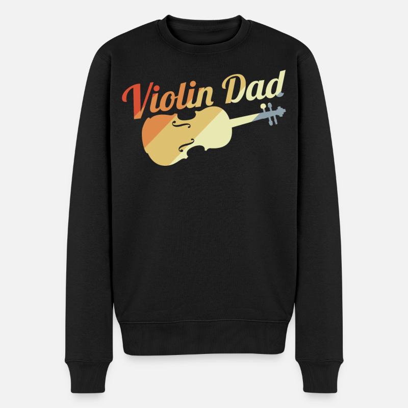 Papa violoniste - Pull Premium bio Homme - noir
