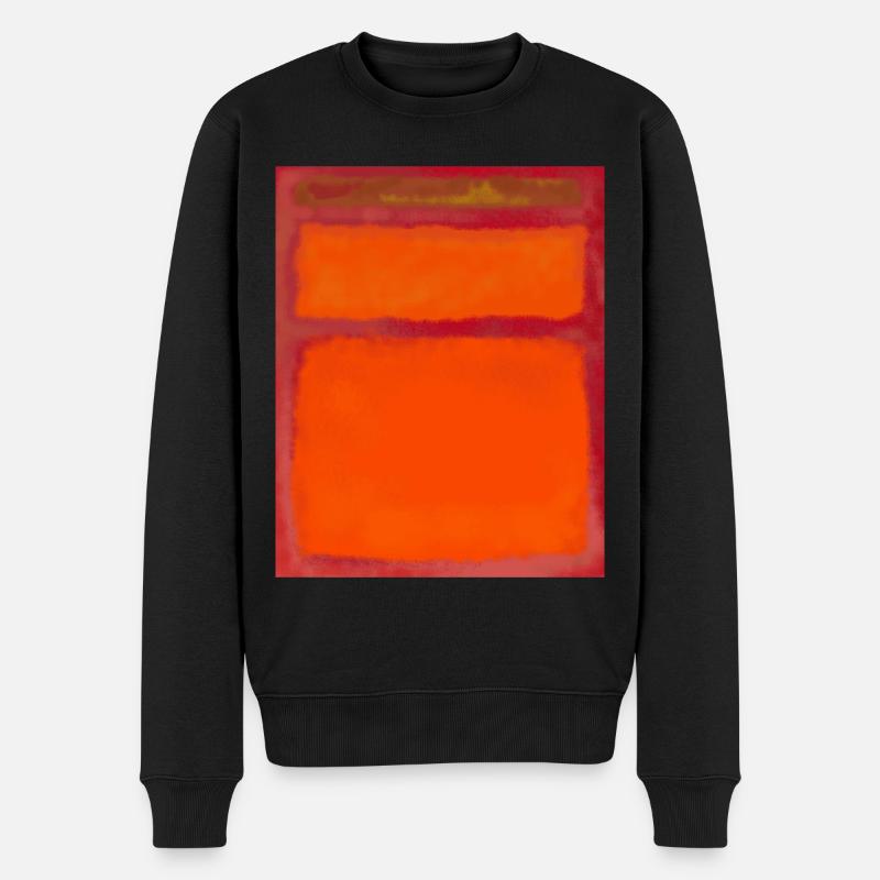 Rothko-Kunststil in digitalen Farben - Männer Premium Bio Pullover - Schwarz