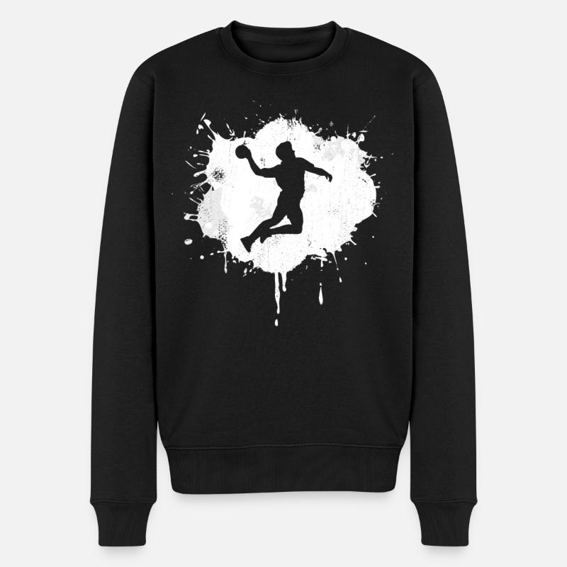 Drôle de handballeur - Pull Premium bio Homme - noir