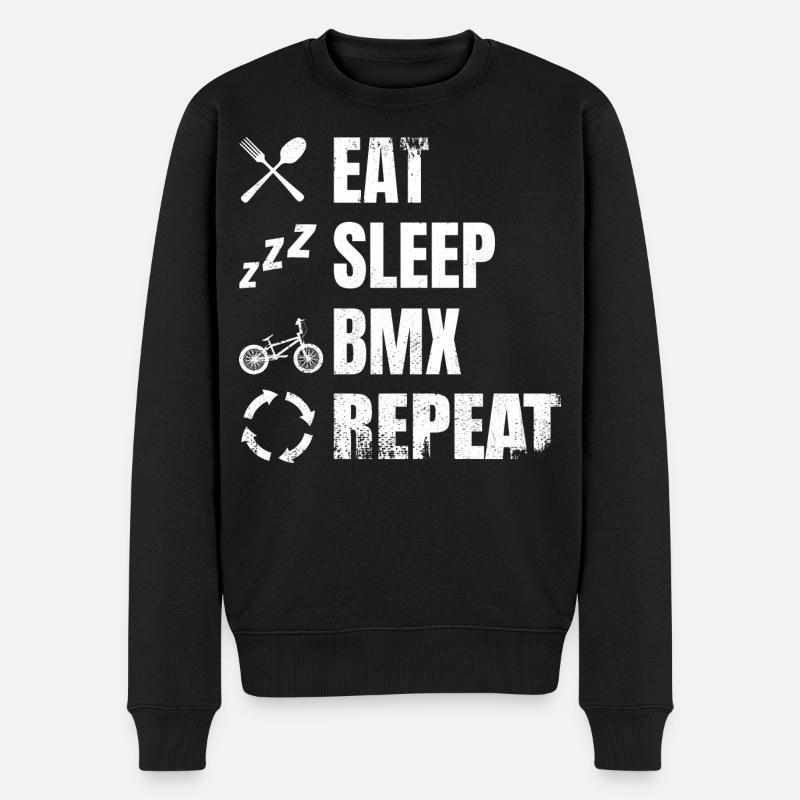 BMX Zeitplan - Männer Premium Bio Pullover - Schwarz