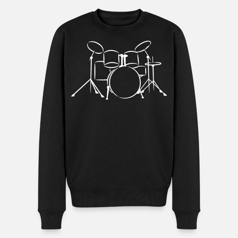 Percussion - Pull Premium bio Homme - noir