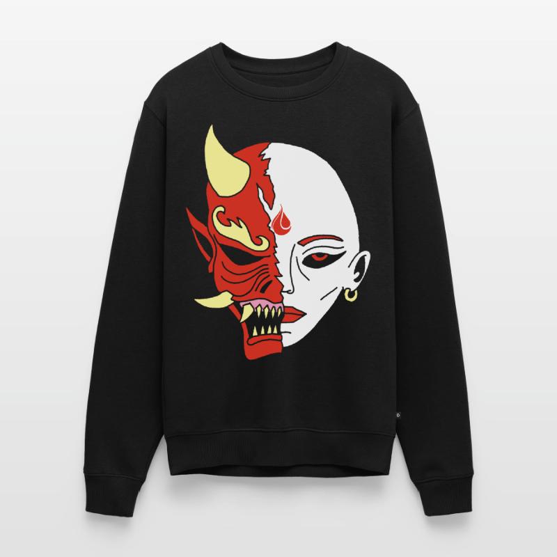 Mensch oder Dämon? Männer Premium Bio Pullover