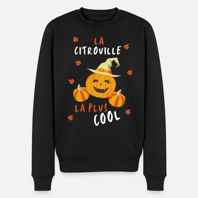 La citrouille la plus cool - Pull Premium bio Homme - noir