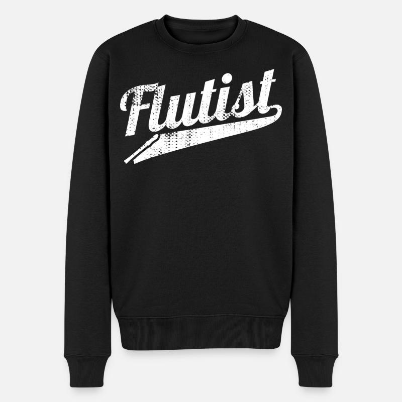 Flûtiste drôle - Pull Premium bio Homme - noir