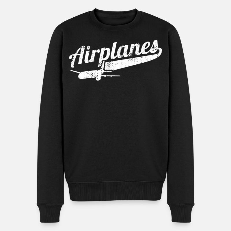 Avions - Pull Premium bio Homme - noir