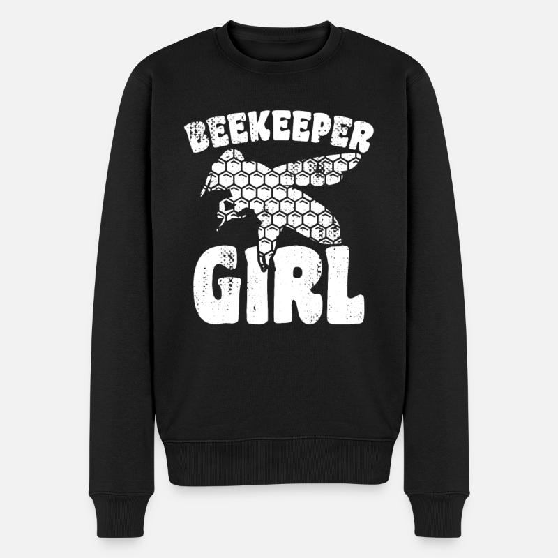 Imkerin - Männer Premium Bio Pullover - Schwarz