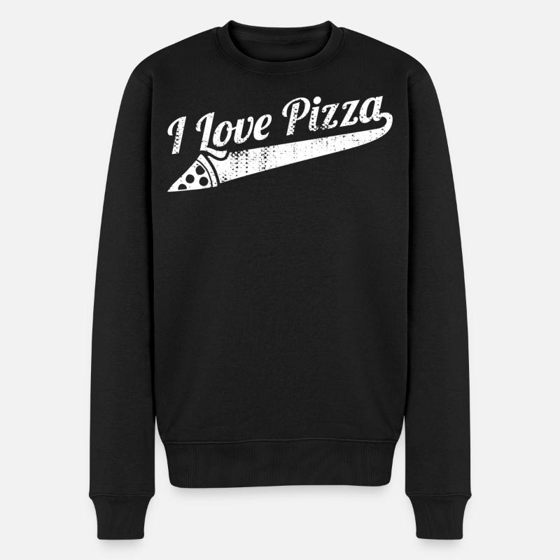 J’adore la pizza - Pull Premium bio Homme - noir