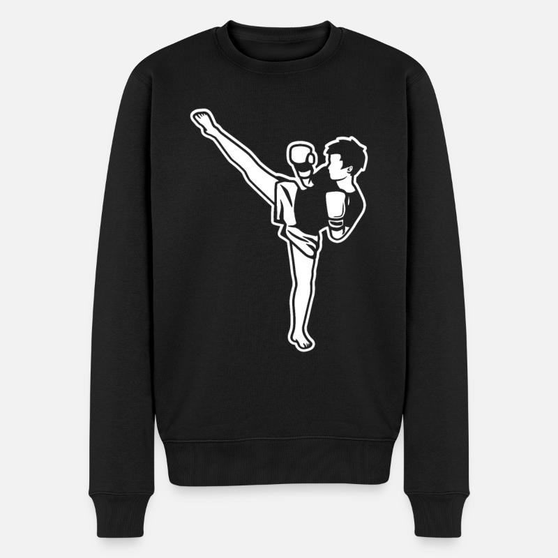 Kidboxer Garçon - Pull Premium bio Homme - noir