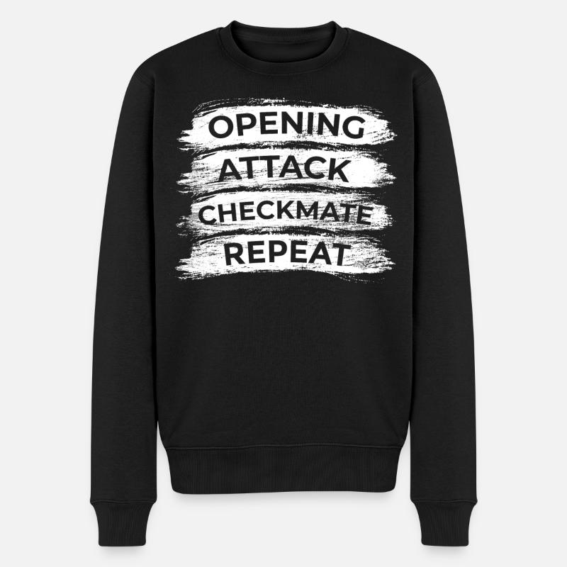 Techniques d’échecs - Pull Premium bio Homme - noir