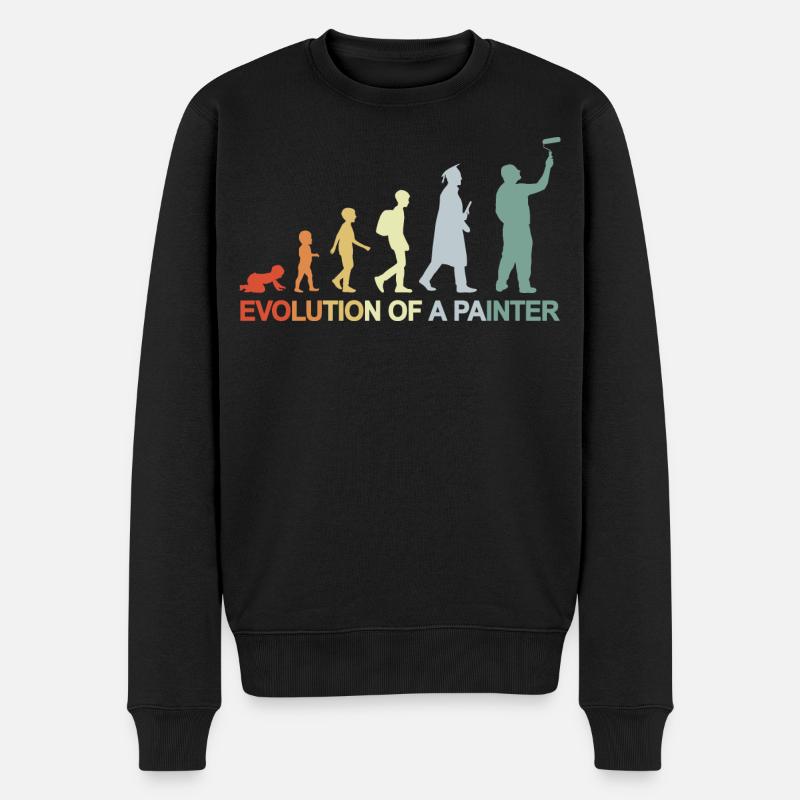 Painter Varnisher Evolution - Men's Premium Organic Jumper - black