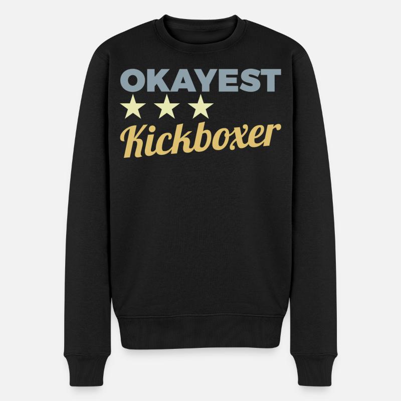 Kickboxer drôle - Pull Premium bio Homme - noir