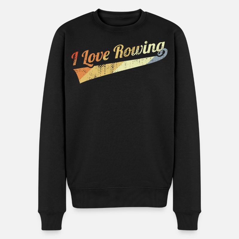 J’aime l’aviron - Pull Premium bio Homme - noir