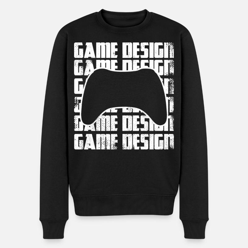 Game Designer - Männer Premium Bio Pullover - Schwarz