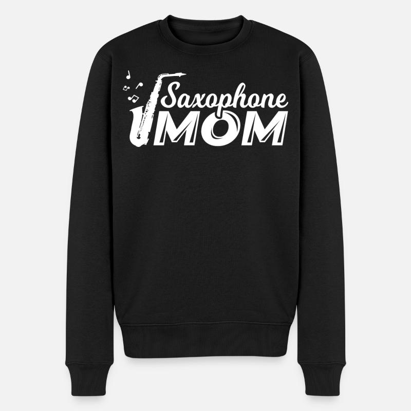 Saxophoniste Mère - Pull Premium bio Homme - noir