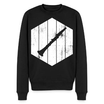 Clarinette - Pull Premium bio Homme - noir - Devant - Nico (187cm)