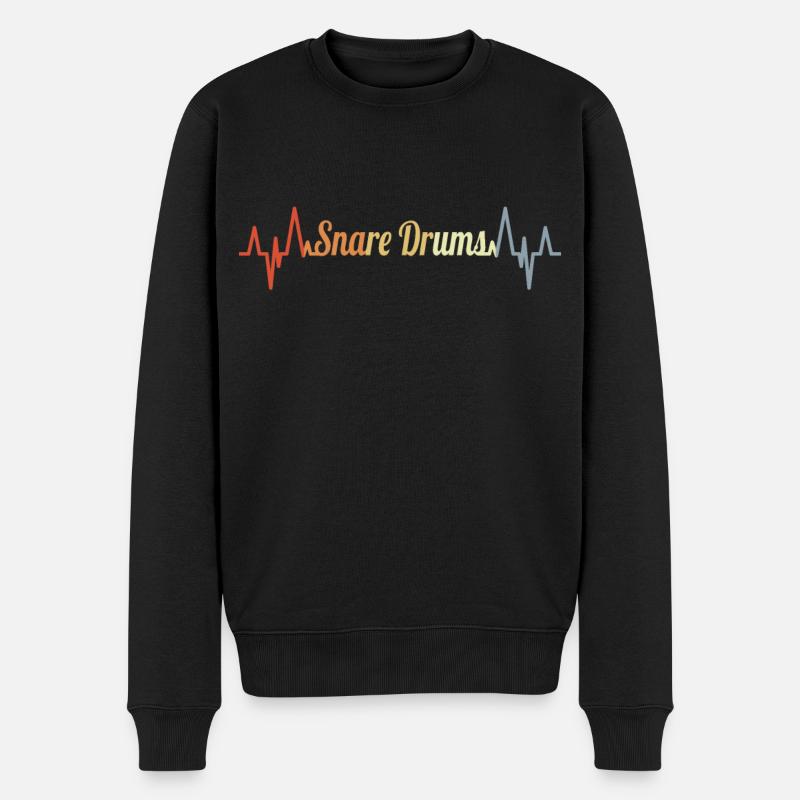 Trommler Herschlag - Männer Premium Bio Pullover - Schwarz