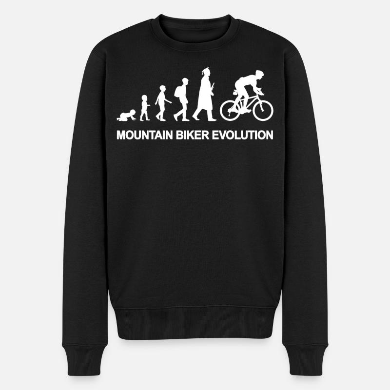 De l’enfant au vététiste - Pull Premium bio Homme - noir