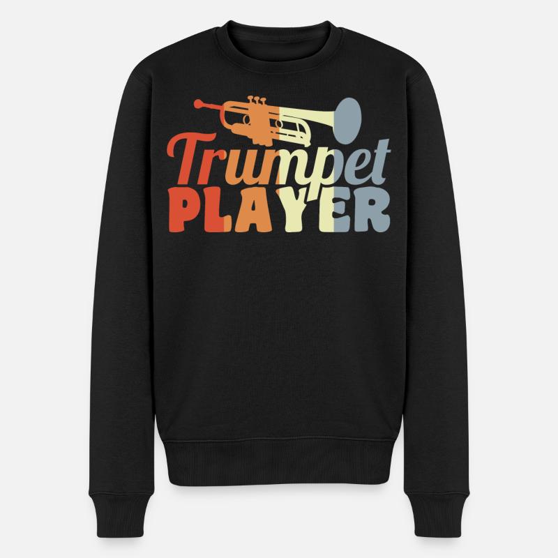 Bester Trompetenspieler - Männer Premium Bio Pullover - Schwarz