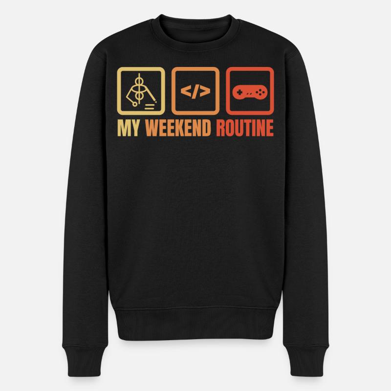 Week-end de développement de jeux - Pull Premium bio Homme - noir