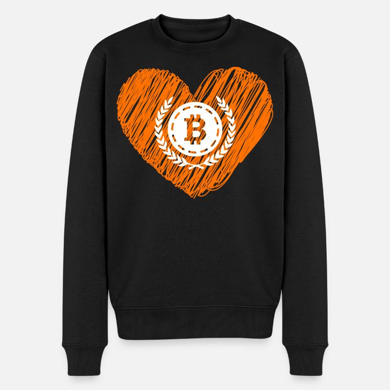 Bitcoin Crypto Cryptocurrency Splash - Pull Premium bio Homme - noir