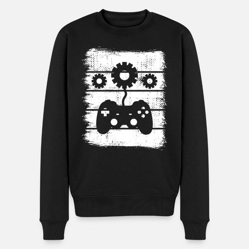 Game Design - Männer Premium Bio Pullover - Schwarz