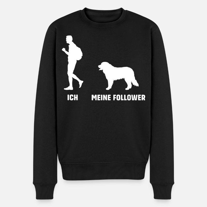Ich Meine Follower, Bernese Mountain Dog - Männer Premium Bio Pullover - Schwarz