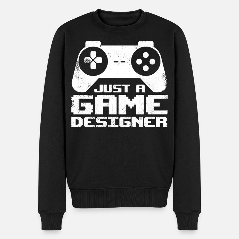 Game Designer - Männer Premium Bio Pullover - Schwarz