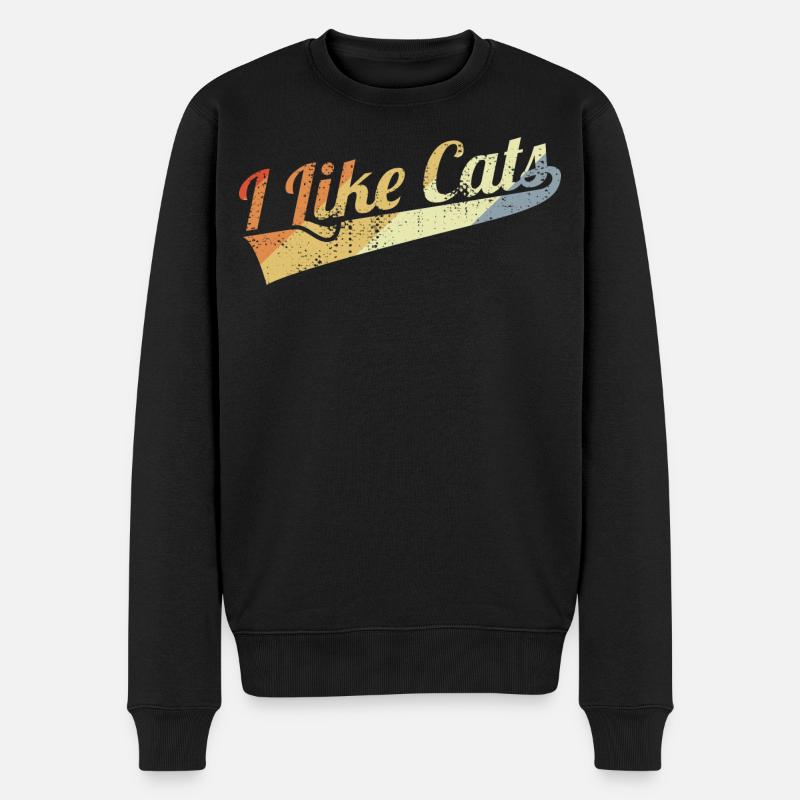 J’aime les chats - Pull Premium bio Homme - noir