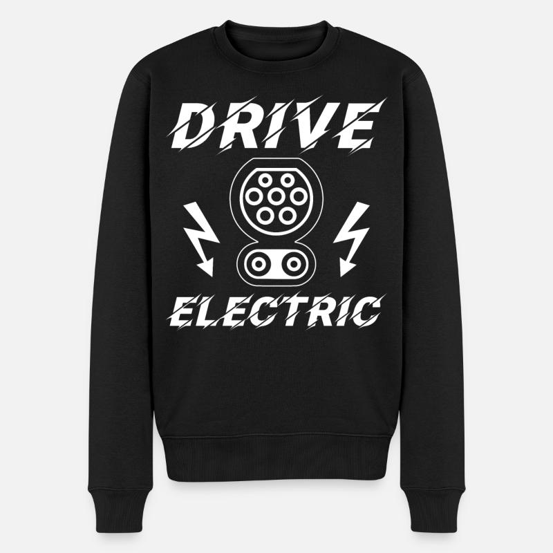 Drive Electric CCS Combo 2 Supercharge Elektro - Männer Premium Bio Pullover - Schwarz