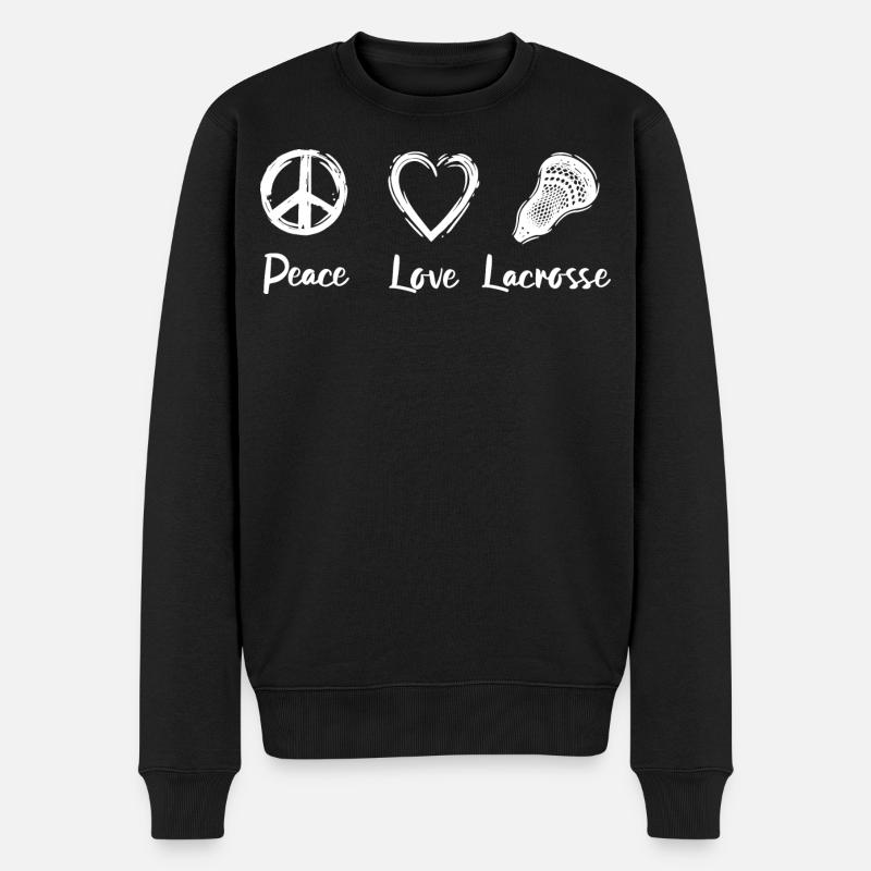 Crosse Paix Amour - Pull Premium bio Homme - noir