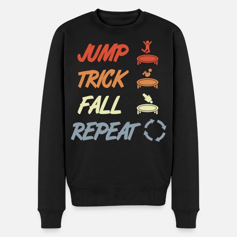 Trampoline Techniques - Pull Premium bio Homme - noir