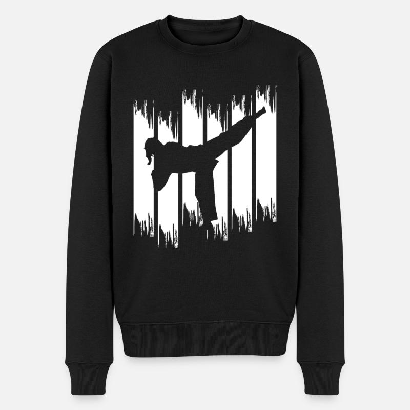 Fille de karaté - Pull Premium bio Homme - noir