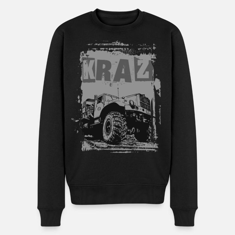 KRAZ LKW - Männer Premium Bio Pullover - Schwarz