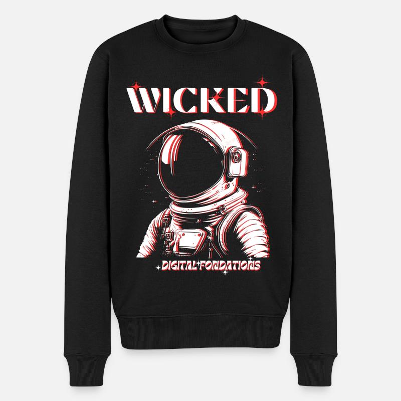 wicked - Pull Premium bio Homme - noir