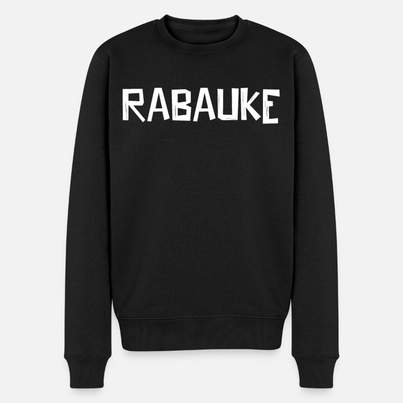 Rabauke - Männer Premium Bio Pullover - Schwarz