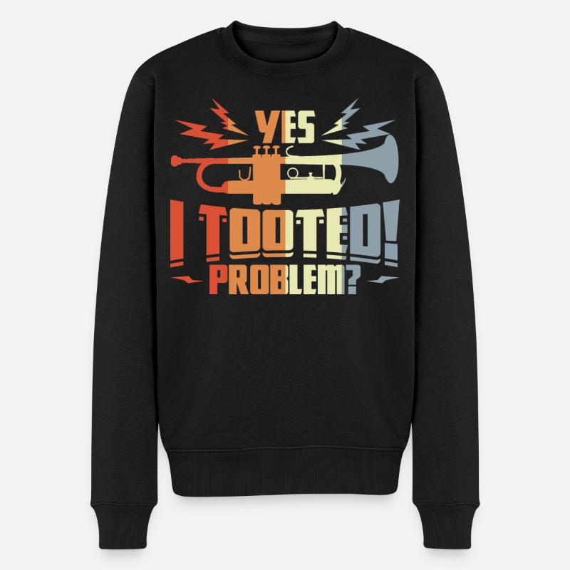 Citation Trompettiste - Pull Premium bio Homme - noir