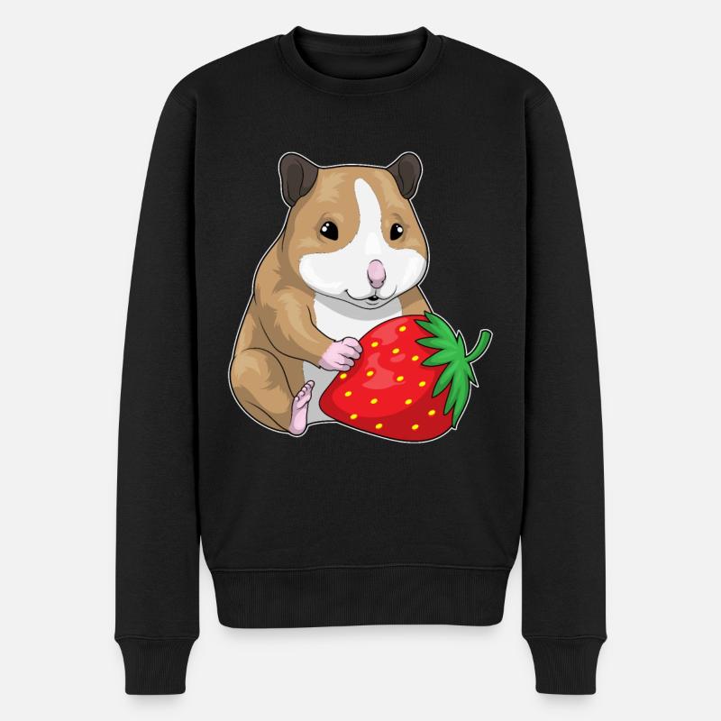 Hamster Fraise Fruit - Pull Premium bio Homme - noir