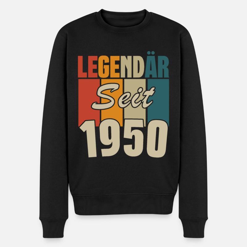 Legendär seit 1950 - Männer Premium Bio Pullover - Schwarz