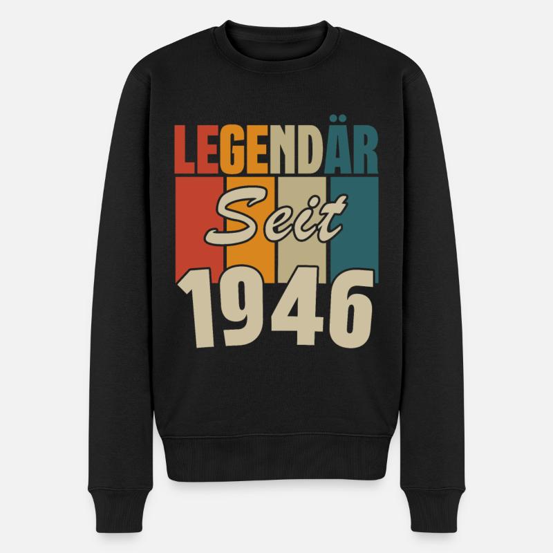 Legendär seit 1946 - Männer Premium Bio Pullover - Schwarz