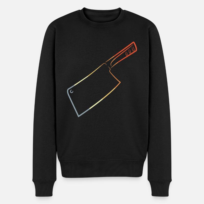 Couteau rétro - Pull Premium bio Homme - noir