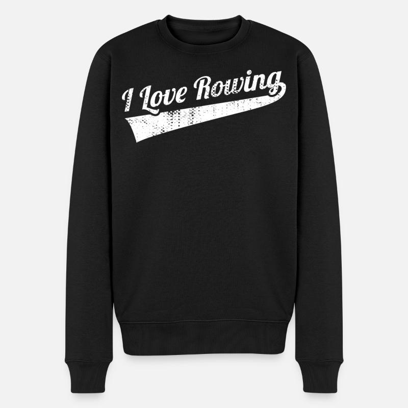 J’adore l’aviron - Pull Premium bio Homme - noir