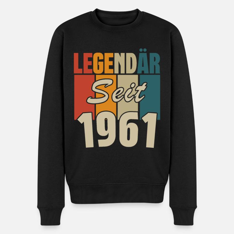 Legendär seit 1961 - Männer Premium Bio Pullover - Schwarz