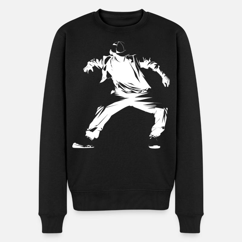 Graphismes Breakdancer - Pull Premium bio Homme - noir