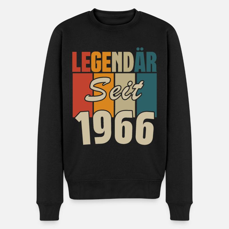Legendär seit 1966 - Männer Premium Bio Pullover - Schwarz