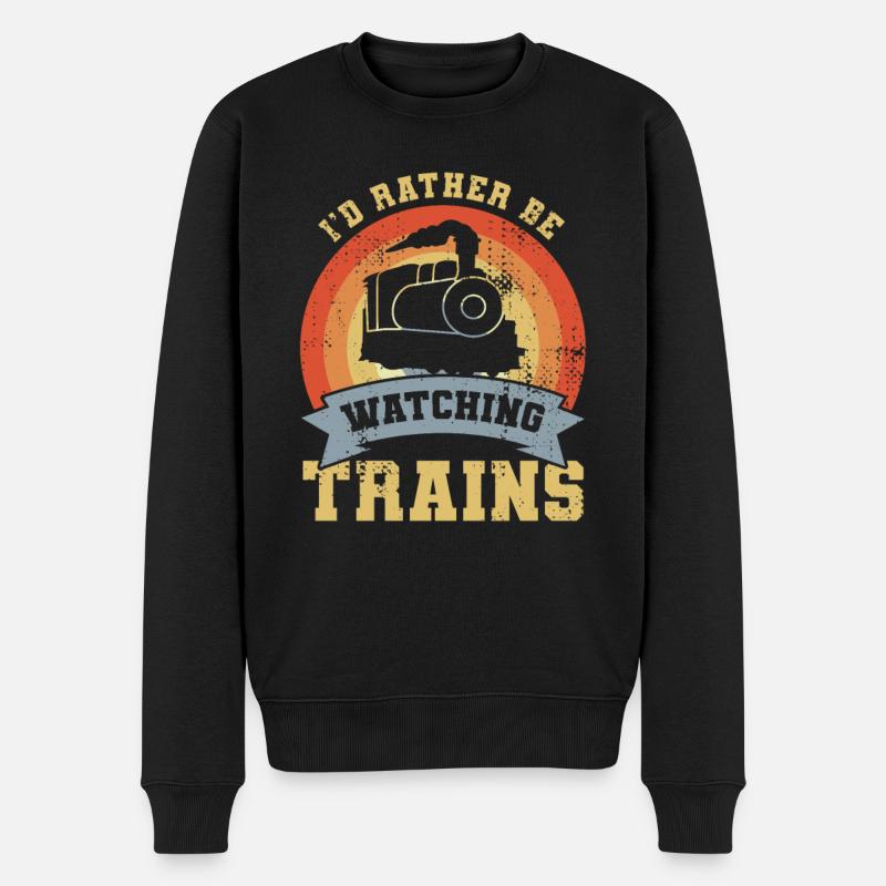 Drôle de cheminot - Pull Premium bio Homme - noir