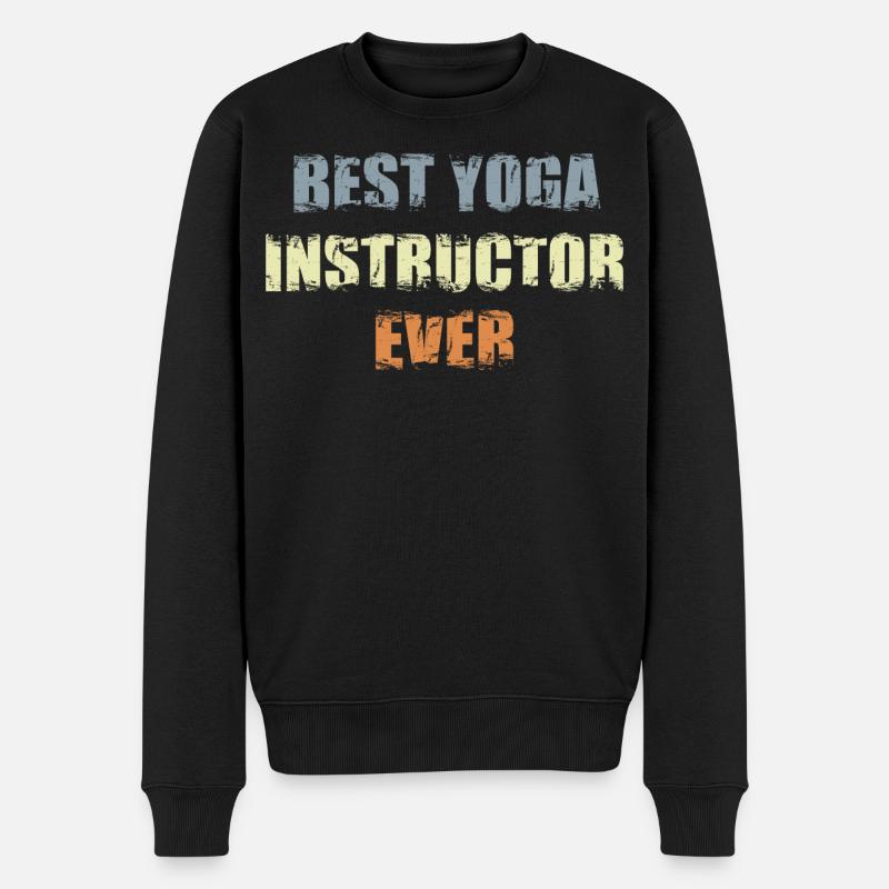 Meilleur professeur de yoga - Pull Premium bio Homme - noir