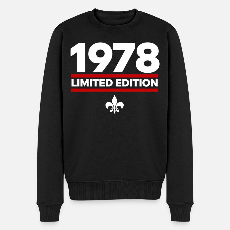 1978 Limited Edition - Männer Premium Bio Pullover - Schwarz